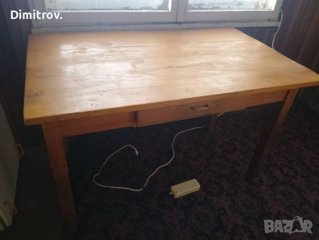Дървена трапезна маса масив два броя, снимка 2 - Маси - 52805469