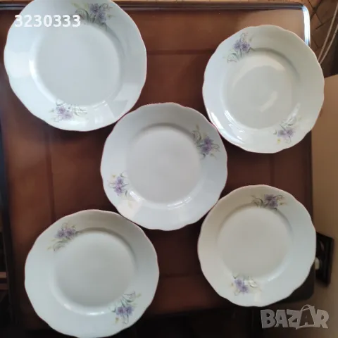 Порцеланови чинии плитки, снимка 7 - Чинии - 49752400