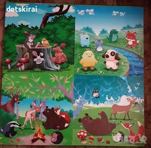 Пъзел Ева - постелка за под -4плочки по 60/60см покриват 120/120см, снимка 5 - Други - 30605118