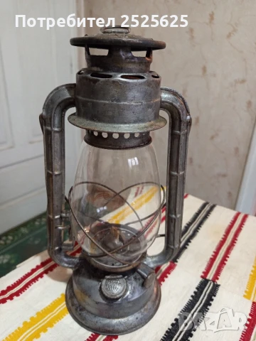 Голям газен фенер "Глобус 107", снимка 2 - Антикварни и старинни предмети - 51307218