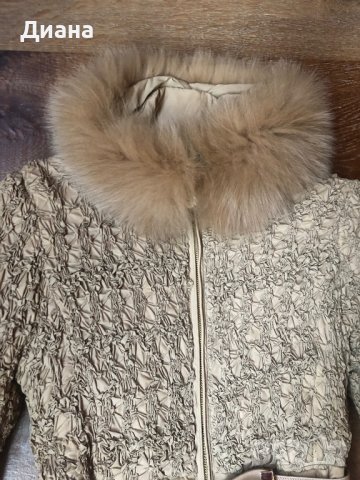 Дамско яке с яка от естествен косъм, снимка 3 - Якета - 39605251