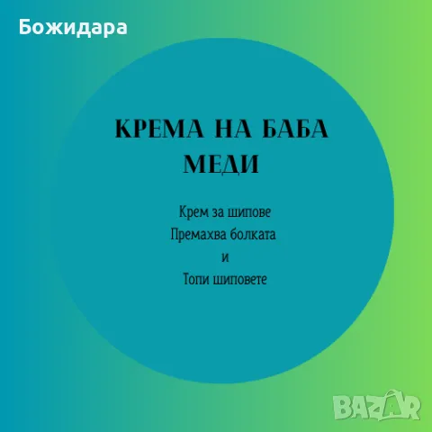 Шипове  Крем за топене на шипове, снимка 1 - Козметика за тяло - 47517133