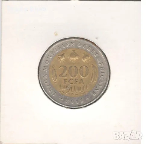 Western Africa(BCEAO)-200 Francs-2003-KM# 14, снимка 4 - Нумизматика и бонистика - 48509759