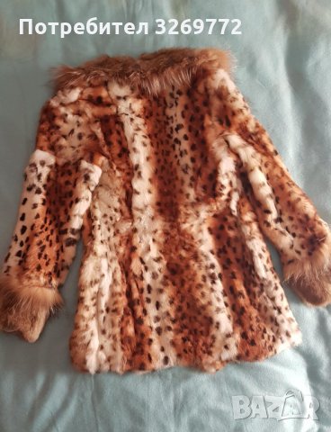 Атрактивно, ново дамско заешко кожухче, S , снимка 7 - Палта, манта - 35257629