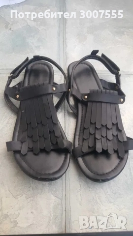 детски кожени сандали Zara