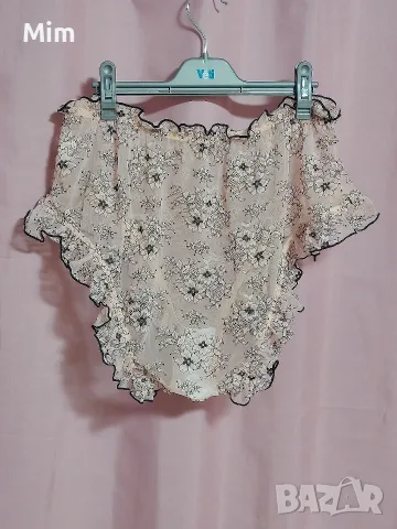 3/4XL Дантелена розова бикина за едра дама , снимка 5 - Бельо - 56014169