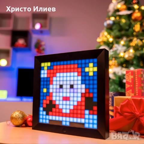 Фоторамка цифрова с пиксели 16 х 16 RGB LED програмируема Divoom Pixoo, снимка 2 - Лед осветление - 52465119