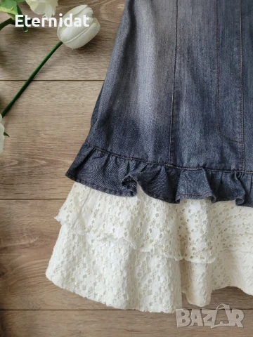 Дънкова бохо рокля , снимка 2 - Рокли - 50851834