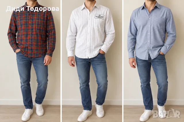 👕 Богат избор на Мъжки маркови ризи - Burberry, GANT, ZARA, s.Oliver, Westbury и други