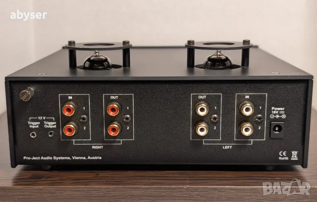 Pro-Ject Tube Box DS2 лампов RIAA предусилвател, снимка 4 - Грамофони - 55826821