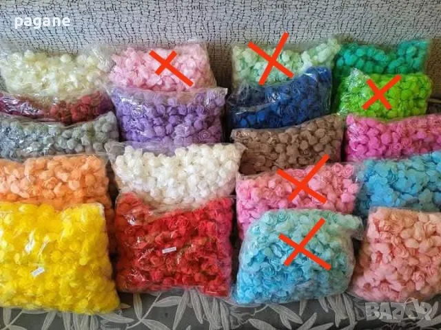 Рози от фоам 3.5 см, снимка 2 - Ученически пособия, канцеларски материали - 39784587