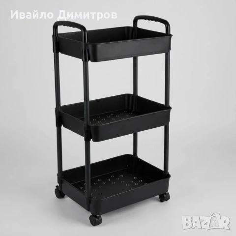 Мултифункционална количка етажерка с 3 рафта за кухня, снимка 6 - Други - 54215256
