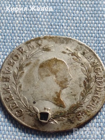 Сребърна монета 20 кройцера 1804г. Франц втори Будапеща Австрия 14958, снимка 5 - Нумизматика и бонистика - 42888416