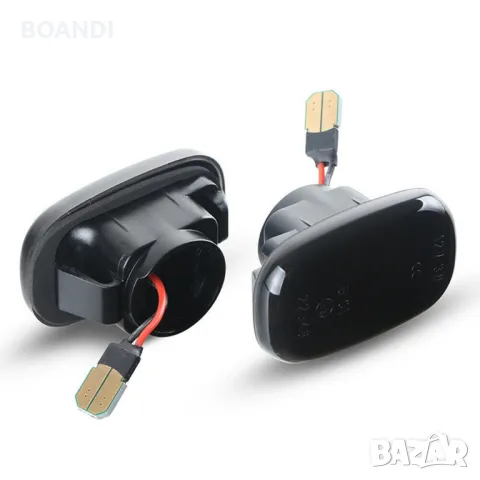 Черни Тунинг Led Динамични мигачи /бягащи/ за калник. Предназначени са само за изброените модели! Мо, снимка 3 - Аксесоари и консумативи - 47506564