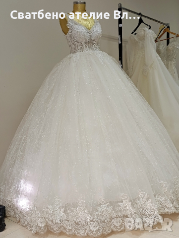 ПРОМО нова Разкошна пищна турска сватбена булчинска рокля , снимка 3 - Сватбени рокли - 44551698