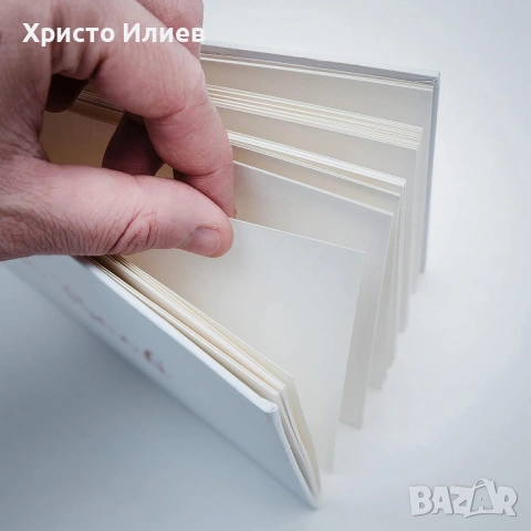 Книга с дебели корици и бели листи за пожелания сватба рожден ден, снимка 6 - Други - 54354527