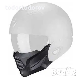 Мото каска мотор SCORPION EXO-COMBAT II GENESIS Matt Black-White-Gold, снимка 2 - Аксесоари и консумативи - 52514807