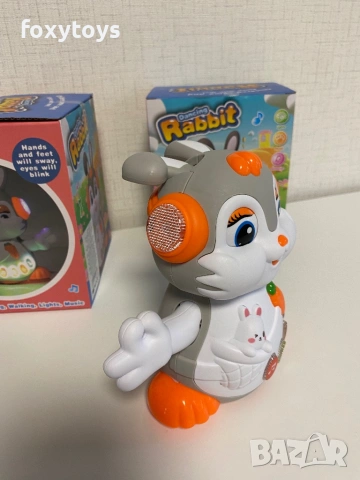 Танцуващо зайче с музика и светлина, снимка 7 - Музикални играчки - 51699920