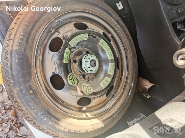 16 ка резервна гума 4х108 тип патерица 125/85/16 за ситроен ц4 кактус /citroen c4 Cactus 