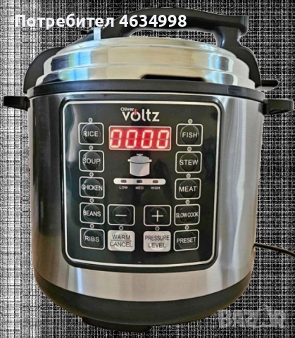 Мултикукър под налягане Voltz, 1000W/6л./70kpa - 9 програми, снимка 2 - Мултикукъри - 52375919