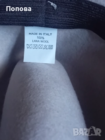 Италианска вълнена шапка с панделка, снимка 3 - Шапки - 52231052