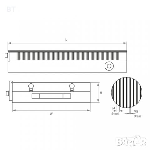 Магнитна маса с постоянни магнити Neomicro 300х150 мм, снимка 3 - Други инструменти - 31517630