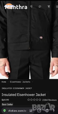 Dickies Eisenhower Jacket Чисто ново с етикети, снимка 7 - Якета - 56525751