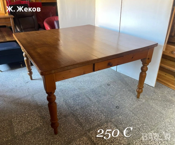 Масивна дървена маса, снимка 2 - Маси - 53993691