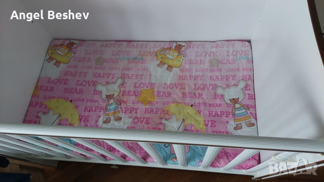 Трансформираща се бебешка кошара/легло/бюро Lorelli Trend Plus + матрак, снимка 9 - Бебешки легла и матраци - 52714333