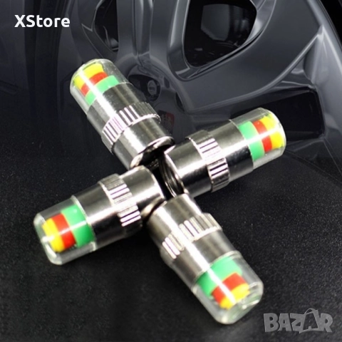 Манометър-капачка за налягането в гумите на превозното средство, снимка 4 - Аксесоари и консумативи - 52484310