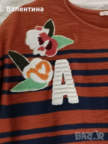 Разпродажба!  Eaprit дамска блуза/тениска с къс ръкав, L/XL, снимка 1