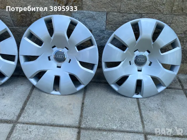 Оригинални тасове на Audi 16, снимка 3 - Аксесоари и консумативи - 50321733