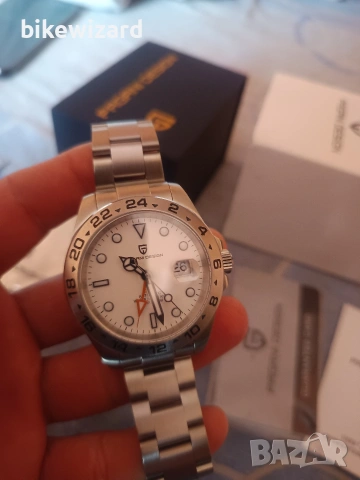 Pagani Design PD-1682 GMT Автоматичен мъжки часовник НОВ, снимка 4 - Мъжки - 53229339