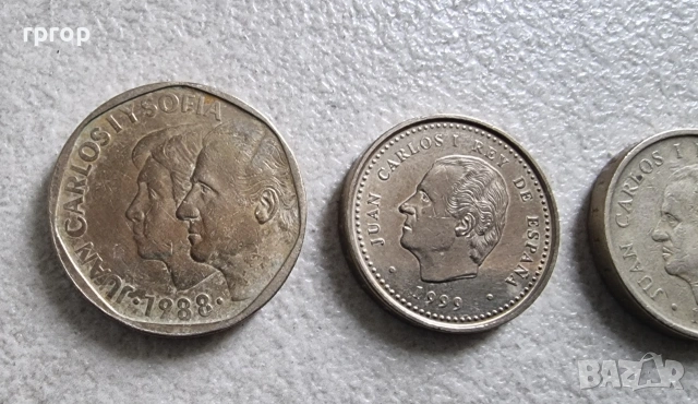 Испания. Испански песети.  8 бройки., снимка 7 - Нумизматика и бонистика - 39320359