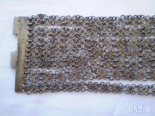 Възрожденска ръчно изработена гривна ентришия, снимка 7 - Антикварни и старинни предмети - 34360649