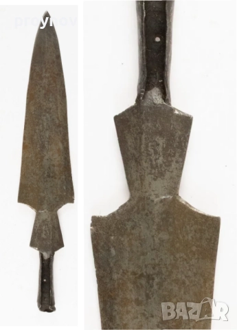 Ловно копие от Танзания племето Хадза 31 см., снимка 2 - Антикварни и старинни предмети - 52079577