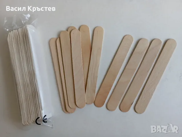 Шпатули за гърло - стерилни, дървени, индивидуално пакетирани, Детайли за декорации 100 бр.- 4.50 лв, снимка 1