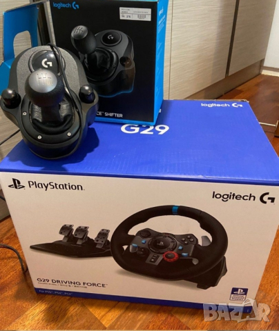Logithe g29+shifter, снимка 1 - PlayStation конзоли - 44795655
