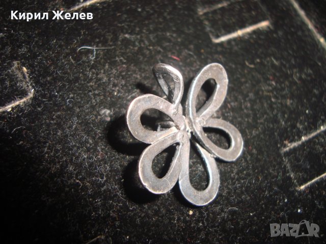 СРЕБЪРЕН ФЛОРАЛЕН ПЕНДАНТ СРЕБРО 925 ВИСУЛКА с ЦИРКОН 19525, снимка 2 - Колиета, медальони, синджири - 31576135