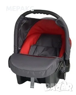 Кошче за бебета за кола Baby Merc Junior Twist графит и червено