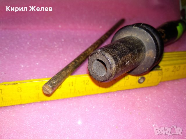 СТАРИНЕН МУНДЩУК За НАРГИЛЕ ДЪРВО и МЕТАЛ и ШИЛО от КОВАНО ЖЕЛЯЗО РЪЧНА ИЗРАБОТКА За КОЛЕКЦИЯ 42870, снимка 5 - Антикварни и старинни предмети - 44312806