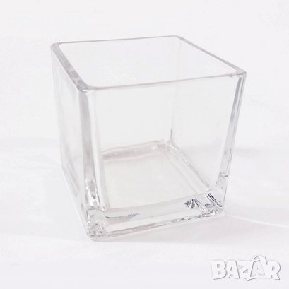 Квадратна купа от стъкло, снимка 6 - Декорация за дома - 35263840