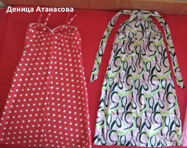 Рокли различни материи и цветове размери М и S, снимка 12 - Рокли - 46764898