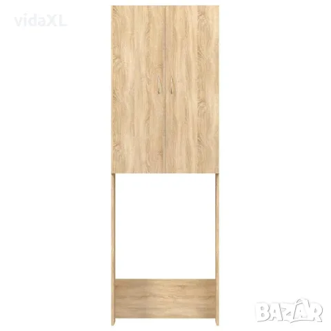 vidaXL Шкаф за пералня, дъб сонома, 64x25,5x190 см, снимка 3 - Шкафове - 56147860