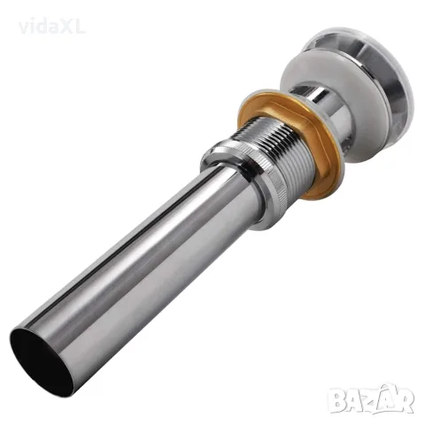 vidaXL Клик сифон за мивка, неръждаема стомана