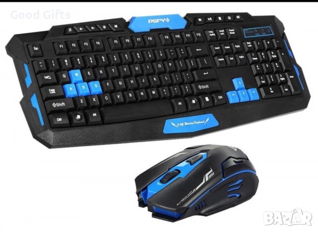 Геймърска безжична клавиатура и безжична мишка, снимка 2 - Клавиатури и мишки - 39301144