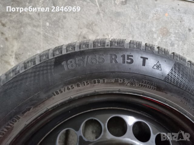 Зимни гуми с джанти и датчик за налягане Opel Corsa 185/65 R15, снимка 2 - Гуми и джанти - 42924001
