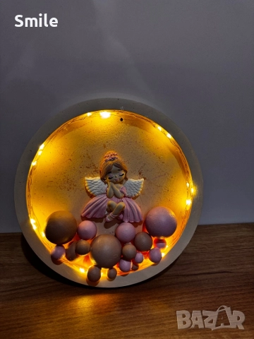 Детска лампа “Ангелче”, снимка 2 - Детски нощни лампи - 52344911