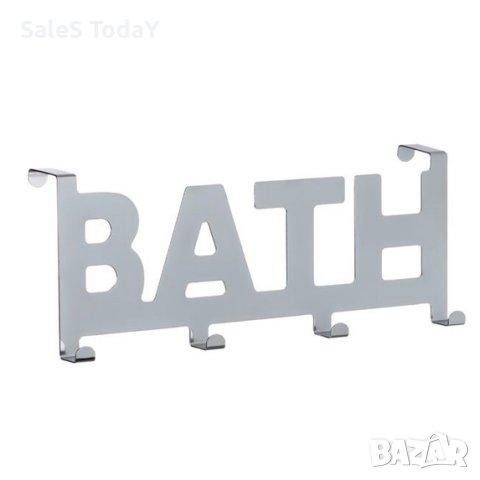 Закачалка за баня, за врата, метална, 32х4.5х11.5см, снимка 2 - Закачалки - 44162563