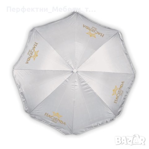 Брандирани с лого рекламни плажни чадъри за хотели и морски комплекси